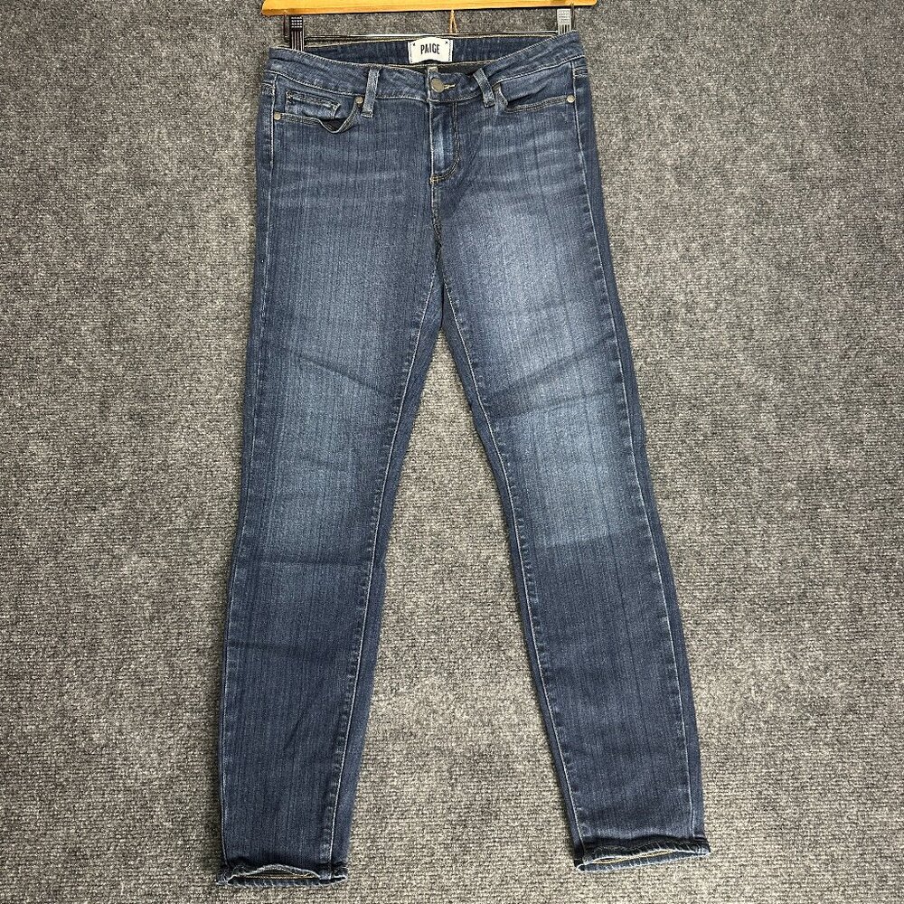 Paige Jeans Womens 28 Verdugo Ankle Cotton Stretch Medium Wash Pockets